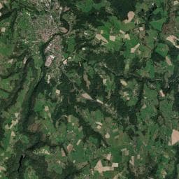 Vue aérienne des environs de Camping Le Goutilier