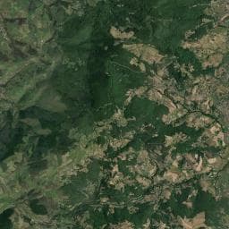 Vue aérienne des environs de Aire de camping-car à Yzeron