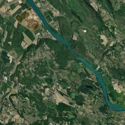 Vue aérienne des environs de Aire de repos à Le Bouchage