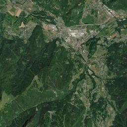 Vue aérienne des environs de La Recorbaz