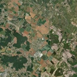 Vue aérienne des environs de Parking de l'École