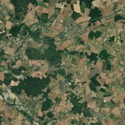 Vue aérienne des environs de Aire de Camping-cars Meursac