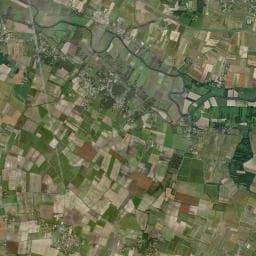 Vue aérienne des environs de Aire de camping-car à Brives-sur-Charente