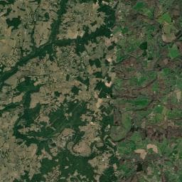 Vue aérienne des environs de Aire communale Écuras