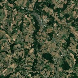 Vue aérienne des environs de Camping de Pierre Buffière