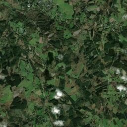 Vue aérienne des environs de Camping au coeur du parc