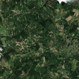 Vue aérienne des environs de Bivouac à Sornac