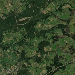 Vue aérienne des environs de Camping à Bourg-Lastic