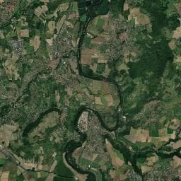 Vue aérienne des environs de Lodges Arverne