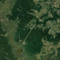 Vue aérienne des environs de Gite-auberge du Col du Béal