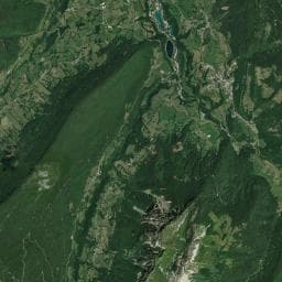 Vue aérienne des environs de Camping des Cyclamens