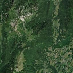 Vue aérienne des environs de Abri de berger