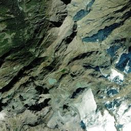 Vue aérienne des environs de Ricovero Luogotenente Chabloz