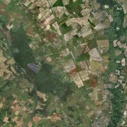 Vue aérienne des environs de Moulin de la Vergne