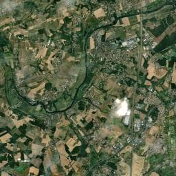 Vue aérienne des environs de Le Nizour