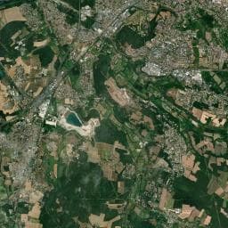 Vue aérienne des environs de Aire de services camping-cars La Couronne