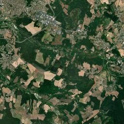 Vue aérienne des environs de Aire de camping-car à Torsac