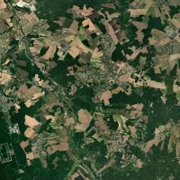 Vue aérienne des environs de Air de camping-car