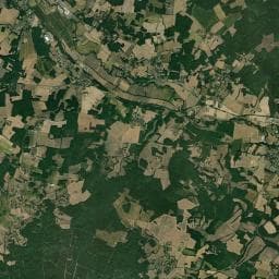 Vue aérienne des environs de Le Buron