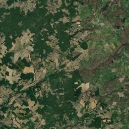 Vue aérienne des environs de Camping chez l'habitant