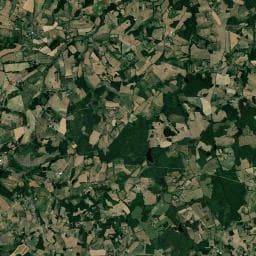 Vue aérienne des environs de Camping à la ferme du Domaine de Royères