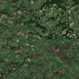Vue aérienne des environs de Camping de Montréal