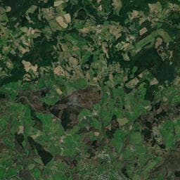 Vue aérienne des environs de Roulottes des Monédières