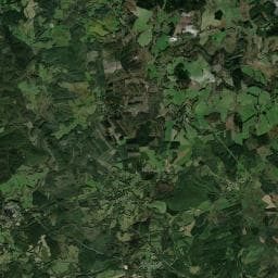 Vue aérienne des environs de Aire de camping-car à Bugeat