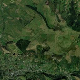 Vue aérienne des environs de Camping les Vernières