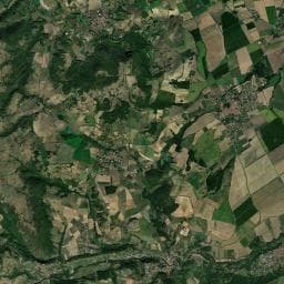 Vue aérienne des environs de Aire de camping-car à Clémensat