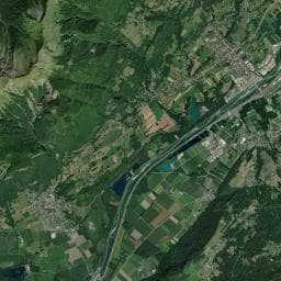 Vue aérienne des environs de Chalets Forestiers de la Balme
