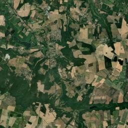 Vue aérienne des environs de Aire de camping-car à Vœuil-et-Giget