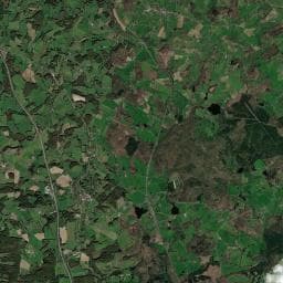 Vue aérienne des environs de Camping Montard