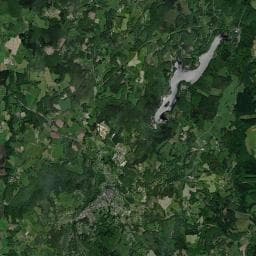 Vue aérienne des environs de Camping la Plage