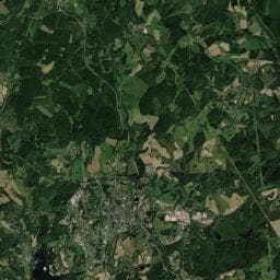 Vue aérienne des environs de Camping Municipal La Garenne