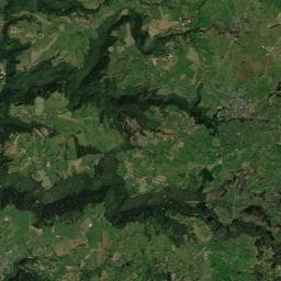Vue aérienne des environs de Camping de Tauves