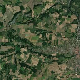 Vue aérienne des environs de Camping des Grottes
