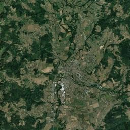 Vue aérienne des environs de Les Trois Chênes