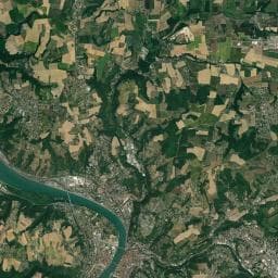 Vue aérienne des environs de Parking nuit — Sainte-Colombe
