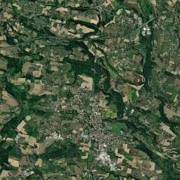 Vue aérienne des environs de Camping à Les Abrets en Dauphiné