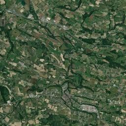 Vue aérienne des environs de Camping des 3 Lacs
