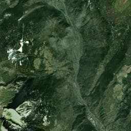 Vue aérienne des environs de Source captée de sécheron
