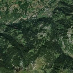 Vue aérienne des environs de Camping Canopee