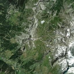 Vue aérienne des environs de Abri du Grand Col