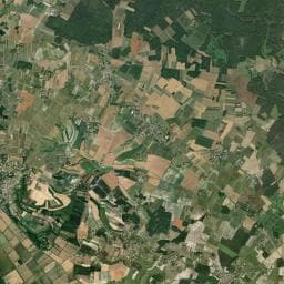 Vue aérienne des environs de Camping municipal Bel Air