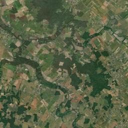 Vue aérienne des environs de Camping municipal Les bords de Seugne