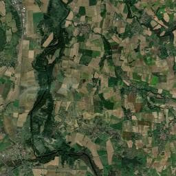 Vue aérienne des environs de Camping des Loges