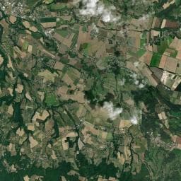 Vue aérienne des environs de Aire de camping-car à Chalon