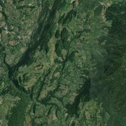 Vue aérienne des environs de Cabane forestière du Caut
