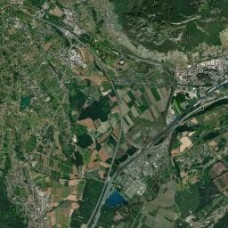 Vue aérienne des environs de Camping l'Escale